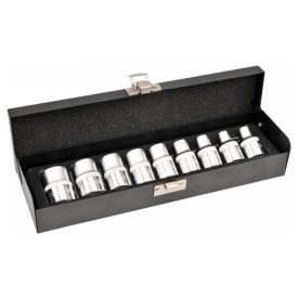YATO Sada nástrčných kľúčov 9-dielna externá Torx 1/2" E10-E24 CrV   YATO Sada nástrčných kľúčov 9-dielna externá Torx 1/2" E10-E24 CrV