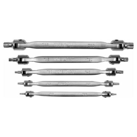 Sada torx kľúčov YATO 5 dielna T15-T60 CrV