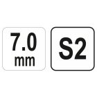 YATO Imbusový kľúč s guľovou hlavou 7,0 mm / 17 x 170 mm S2