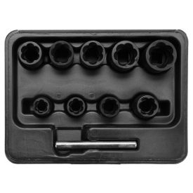 YATO Sada na demontáž hlavy skrutkovača 10 kusov 3/8" 10-19 mm   YATO Sada na demontáž hlavy skrutkovača 10 kusov 3/8" 10-19 mm