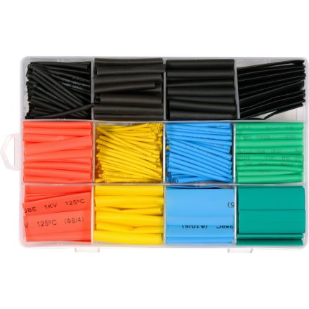 Sada zmršťovacích trubíc YATO Color 530 kusov