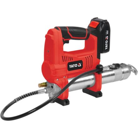 Akumulátorový mazací lis YATO 18 V (1 x 3,0 Ah akumulátor + nabíjačka)