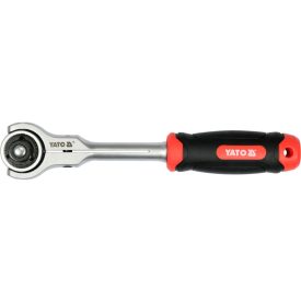 YATO Hmatníková rukoväť 1/2" 255 mm 72T s otáčajúcou hlavou CrV   YATO Hmatníková rukoväť 1/2" 255 mm 72T s otáčajúcou hlavou CrV