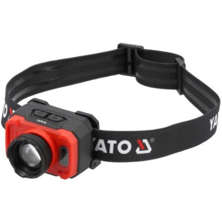 YATO Akumulátorová čelová lampa 600 lm