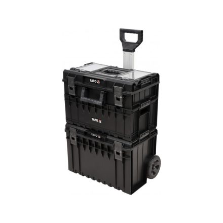 YATO Systém boxu na náradie na kolieskach 3 diely 585 x 425 x 810 mm