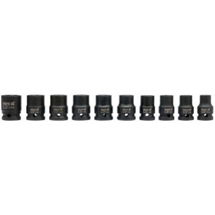 Sada nástrčných kľúčov YATO 10 kusov 1/2" 10-22 mm CrMo