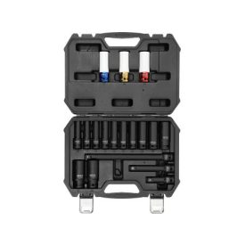 YATO Gépi dugókulcs készlet 1/2" 18 részes 10-24 mm YATO Gépi dugókulcs készlet 1/2" 18 részes 10-24 mm
