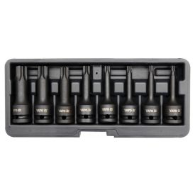 Sada nástrčkových kľúčov pre stroj YATO 8 kusov Torx 1/2" T30-T80 CrMo   Sada nástrčkových kľúčov pre stroj YATO 8 kusov Torx 1/2" T30-T80 CrMo