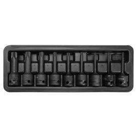 Sada nástrčkových kľúčov pre stroj YATO 9 kusov Torx 1/2" T20-T70 CrMo   Sada nástrčkových kľúčov pre stroj YATO 9 kusov Torx 1/2" T20-T70 CrMo