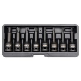 YATO Machine dlhá sada nástrčných kľúčov 8 kusov Ribe 1/2" RM5-RM13 CrMo   YATO Machine dlhá sada nástrčných kľúčov 8 kusov Ribe 1/2" RM5-RM13 CrMo