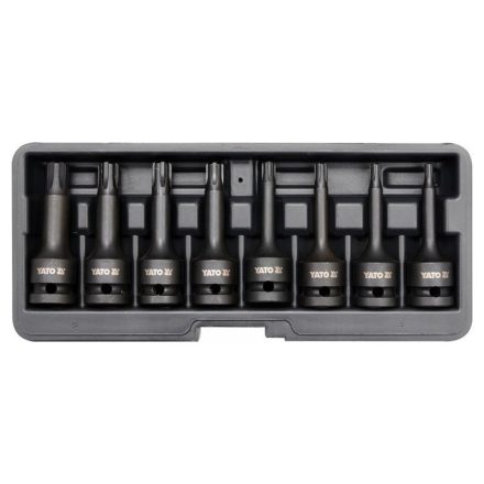 YATO Machine dlhá sada nástrčných kľúčov 8 kusov Ribe 1/2" RM5-RM13 CrMo
