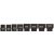 Sada nástrčných kľúčov YATO 8 kusov 3/4" 22-41 mm CrMo