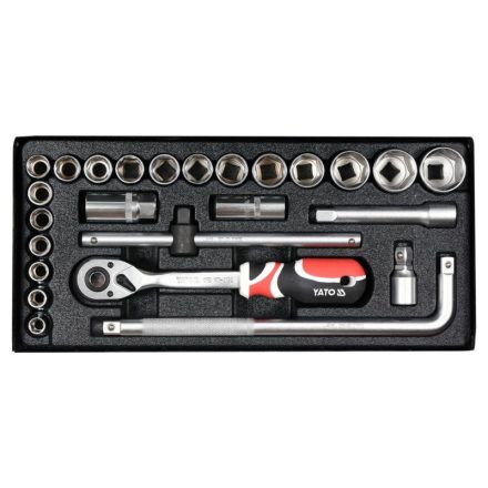 Sada nástrčných kľúčov YATO 25 kusov 1/2" 10-32 mm CrV
