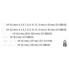 Sada nástrčných kľúčov YATO 23 kusov 1/4" 4-13 mm CrV