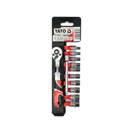 Sada nástrčných kľúčov YATO 12 kusov 1/4" 4-13 mm CrV