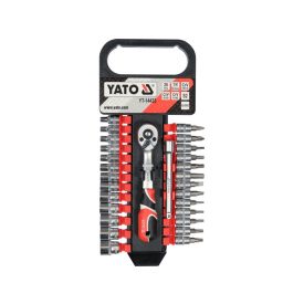 Sada nástrčných kľúčov YATO 28 kusov 1/4" 4-13 mm CrV   Sada nástrčných kľúčov YATO 28 kusov 1/4" 4-13 mm CrV