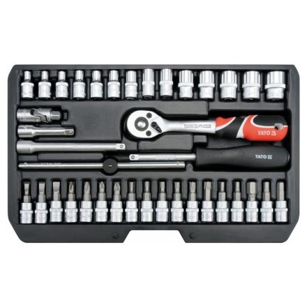 Sada nástrčných kľúčov YATO 38 kusov 1/4" 3,5-14 mm CrV