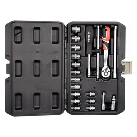 Sada nástrčných kľúčov YATO 20 kusov 1/4" 3,5-14 mm CrV
