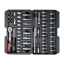 Sada nástrčných kľúčov YATO 56 kusov 1/4" 4-13 mm CrV   Sada nástrčných kľúčov YATO 56 kusov 1/4" 4-13 mm CrV
