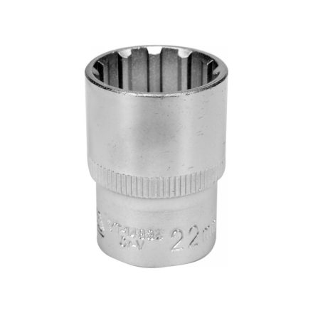 YATO nástrčný kľúč Spline 1/2" 22 mm CrV