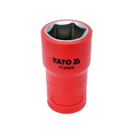 YATO Nástrčný kľúč izolovaný 3/8" 16 mm 1000 V CrV   YATO Nástrčný kľúč izolovaný 3/8" 16 mm 1000 V CrV