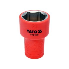 YATO Nástrčný kľúč izolovaný 3/8" 21 mm 1000 V CrV   YATO Nástrčný kľúč izolovaný 3/8" 21 mm 1000 V CrV