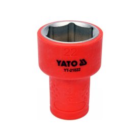YATO Nástrčný kľúč izolovaný 3/8" 22 mm 1000 V CrV   YATO Nástrčný kľúč izolovaný 3/8" 22 mm 1000 V CrV