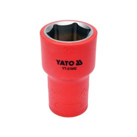 YATO Nástrčný kľúč izolovaný 1/2" 22 mm 1000 V CrV   YATO Nástrčný kľúč izolovaný 1/2" 22 mm 1000 V CrV