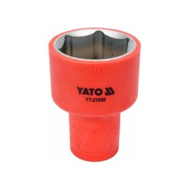 YATO Nástrčný kľúč izolovaný 1/2" 30 mm 1000 V CrV   YATO Nástrčný kľúč izolovaný 1/2" 30 mm 1000 V CrV
