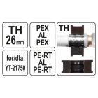 YATO Krimpovací vložka YT-21750 pre krimpovací kľúč TH-typ 26 mm