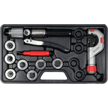 YATO Hydraulická súprava na obrubovanie rúr 10 kusov 3/8"-1 1/8"