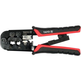 YATO Kliešte na krimpovanie 190 mm pre UTP sieť/RJ45 a telefón/RJ11 konektory   YATO Kliešte na krimpovanie 190 mm pre UTP sieť/RJ45 a telefón/RJ11 konektory