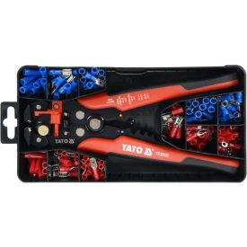 YATO Krimpovacia kliešte 205 mm/0,2-6,0 mm2 a sada 190 káblových koncoviek   YATO Krimpovacia kliešte 205 mm/0,2-6,0 mm2 a sada 190 káblových koncoviek