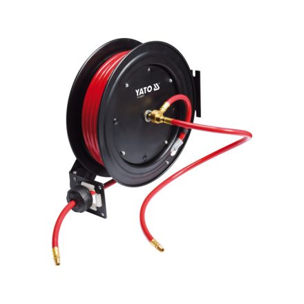 YATO Automatický pneumatický hadicový bubon 9,5 mm x 20 m kov