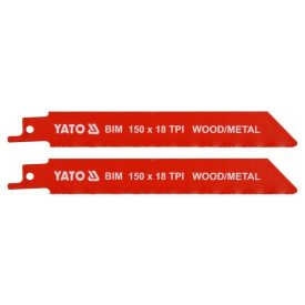 YATO Bielistové pílové listy 150 mm/18TPI bimetal (2 ks) YATO Bielistové pílové listy 150 mm/18TPI bimetal (2 ks)