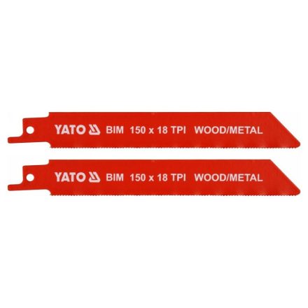 YATO Bielistové pílové listy 150 mm/18TPI bimetal (2 ks)