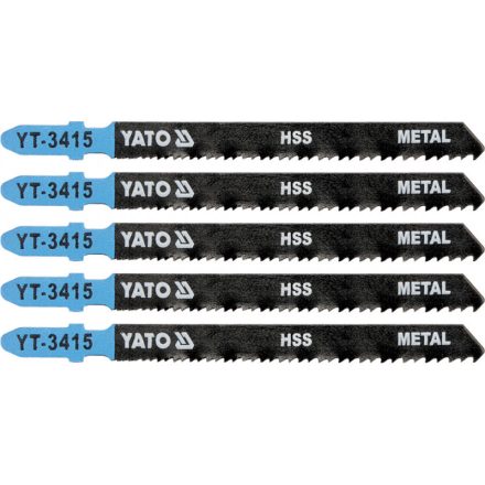 YATO Pilový list na dekopírovací pílu pre kov, T uchopenie 24-10TPI 100/1,0 mm HSS (5 kusov)