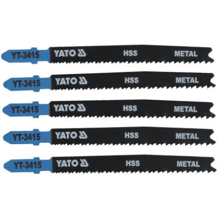 YATO Pilový list na dekopírovací pílu pre kov, T uchopenie 24-10TPI 100/1,0 mm HSS (5 kusov)