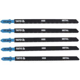YATO Pílový list na dekupírovaciu pílu pre kovy s T-upínacím systémom 21TPI 130/1,0 mm HSS (5 ks)   YATO Pílový list na dekupírovaciu pílu pre kovy s T-upínacím systémom 21TPI 130/1,0 mm HSS (5 ks)