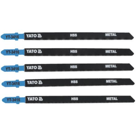 YATO Pílový list na dekupírovaciu pílu pre kovy s T-upínacím systémom 21TPI 130/1,0 mm HSS (5 ks)