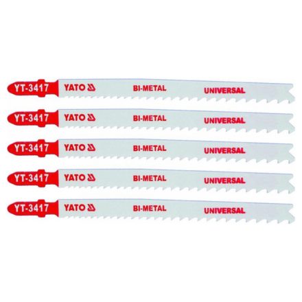 YATO Dekupírska píla 10TPI 130 mm univerzálna T-držiak bimetal (5 ks)