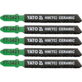 YATO Pilový list pre dekopírovaciu pílu na keramiku T-upínací 75/1,2 mm HM/TC (5 ks)   YATO Pilový list pre dekopírovaciu pílu na keramiku T-upínací 75/1,2 mm HM/TC (5 ks)