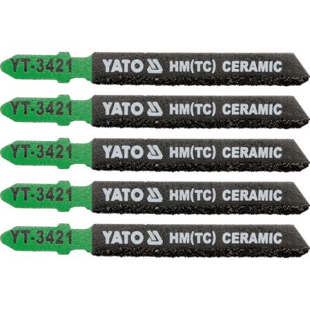 YATO Pilový list pre dekopírovaciu pílu na keramiku T-upínací 75/1,2 mm HM/TC (5 ks)