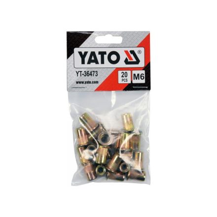YATO Oceľová nitovacia matica M6 (20 ks)