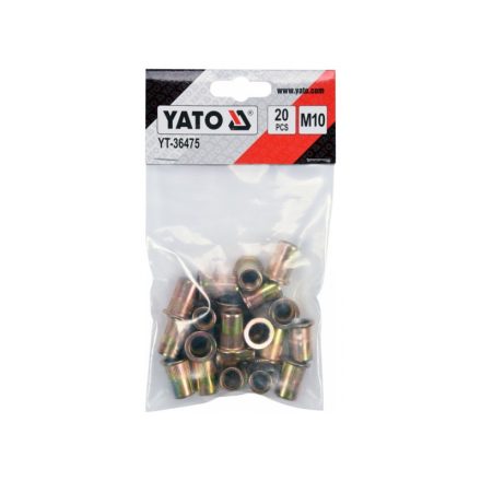 YATO Oceľová nitovacia matica M10 (20 ks)