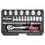 Sada nástrčných kľúčov YATO 22 kusov 3/8" 6-22 mm CrV