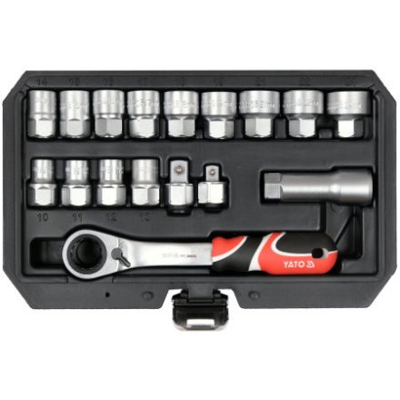 Sada nástrčných kľúčov YATO 17 kusov 3/8", 1/2" drážka
