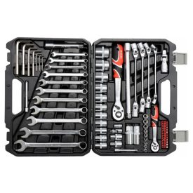 Sada nástrčných kľúčov YATO 77 kusov 1/4", 1/2" CrV   Sada nástrčných kľúčov YATO 77 kusov 1/4", 1/2" CrV