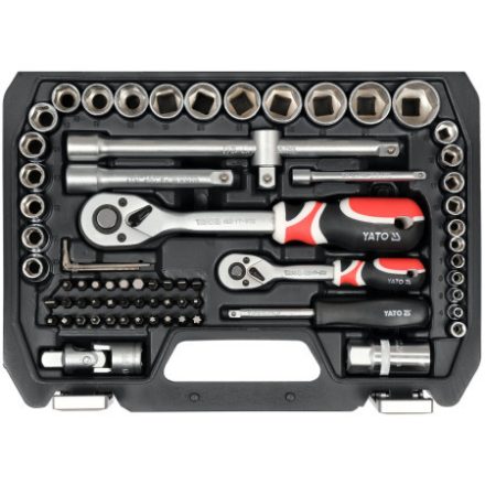 Sada nástrčných kľúčov YATO 72 kusov 1/4", 1/2" CrV
