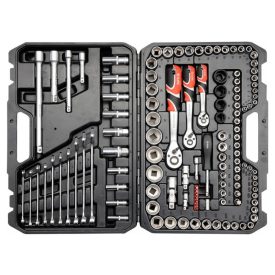 Sada nástrčných kľúčov YATO 120 kusov 1/4", 3/8", 1/2" CrV   Sada nástrčných kľúčov YATO 120 kusov 1/4", 3/8", 1/2" CrV